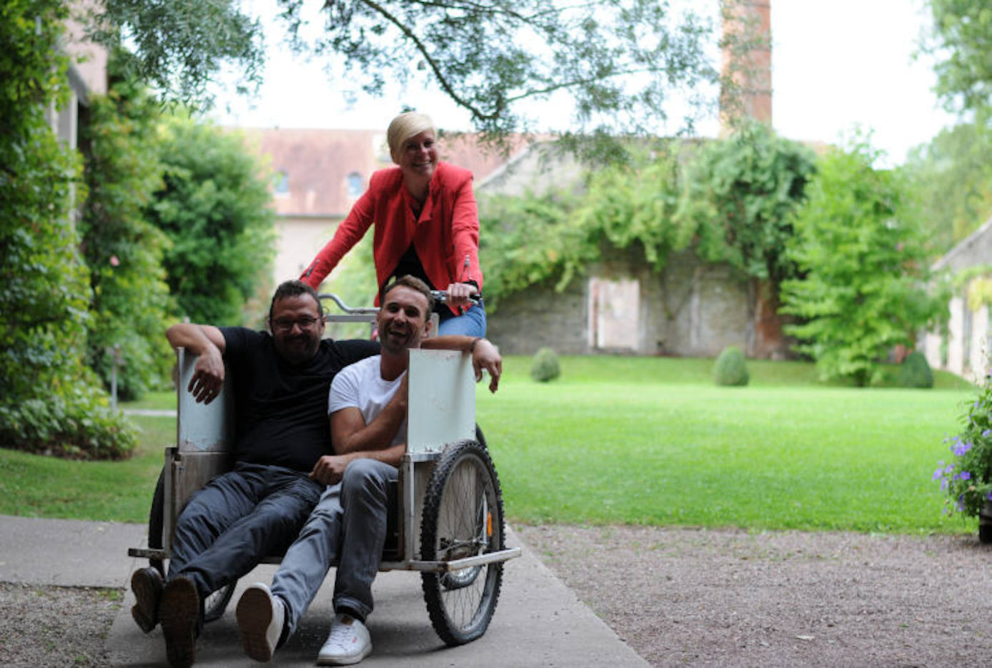 Les trois mousquetaires à vélo