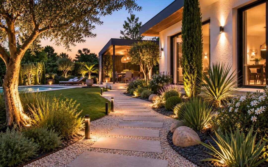 chemin de jardin moderne